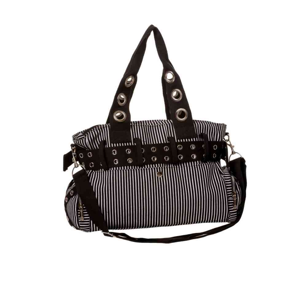 Banned - Handcuff Handbag - Black/White
